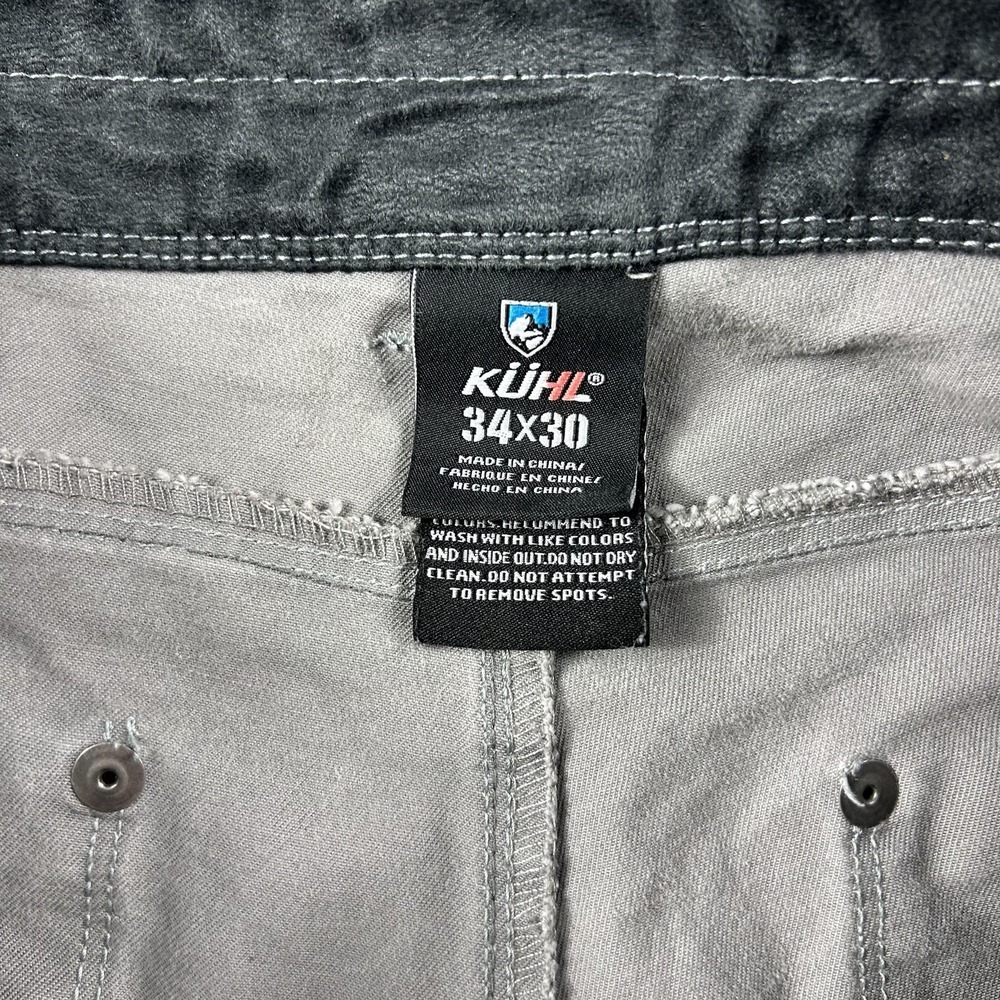 Kuhl Rydr Pants Mens 34x30 Gray Relaxed Fit Straight Leg Outdoor Workwear Casual - Picture 5 of 10